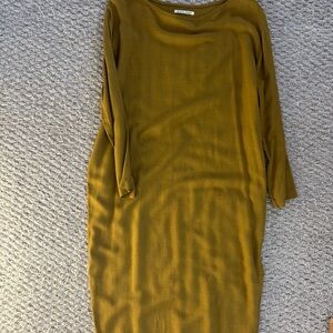 Elegant Olive Green Dress